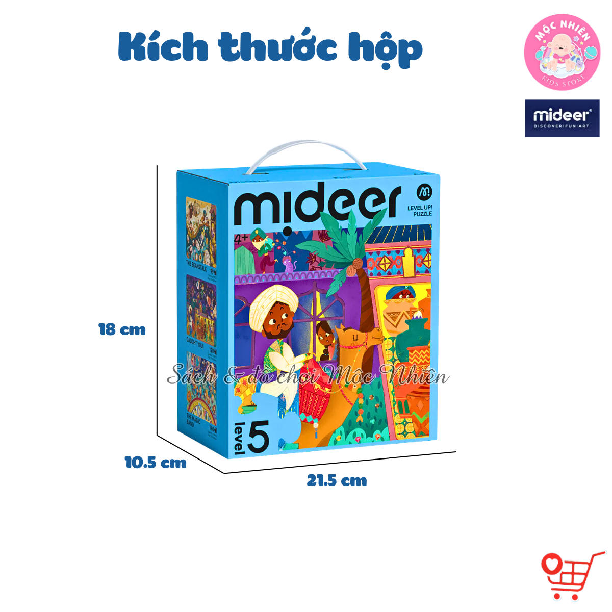 Đồ Chơi Xếp Hình Puzzle Mideer - Level 5 (03 tranh 99 - 120 và 140 mảnh ghép) - Dành cho bé từ 4 tuổi