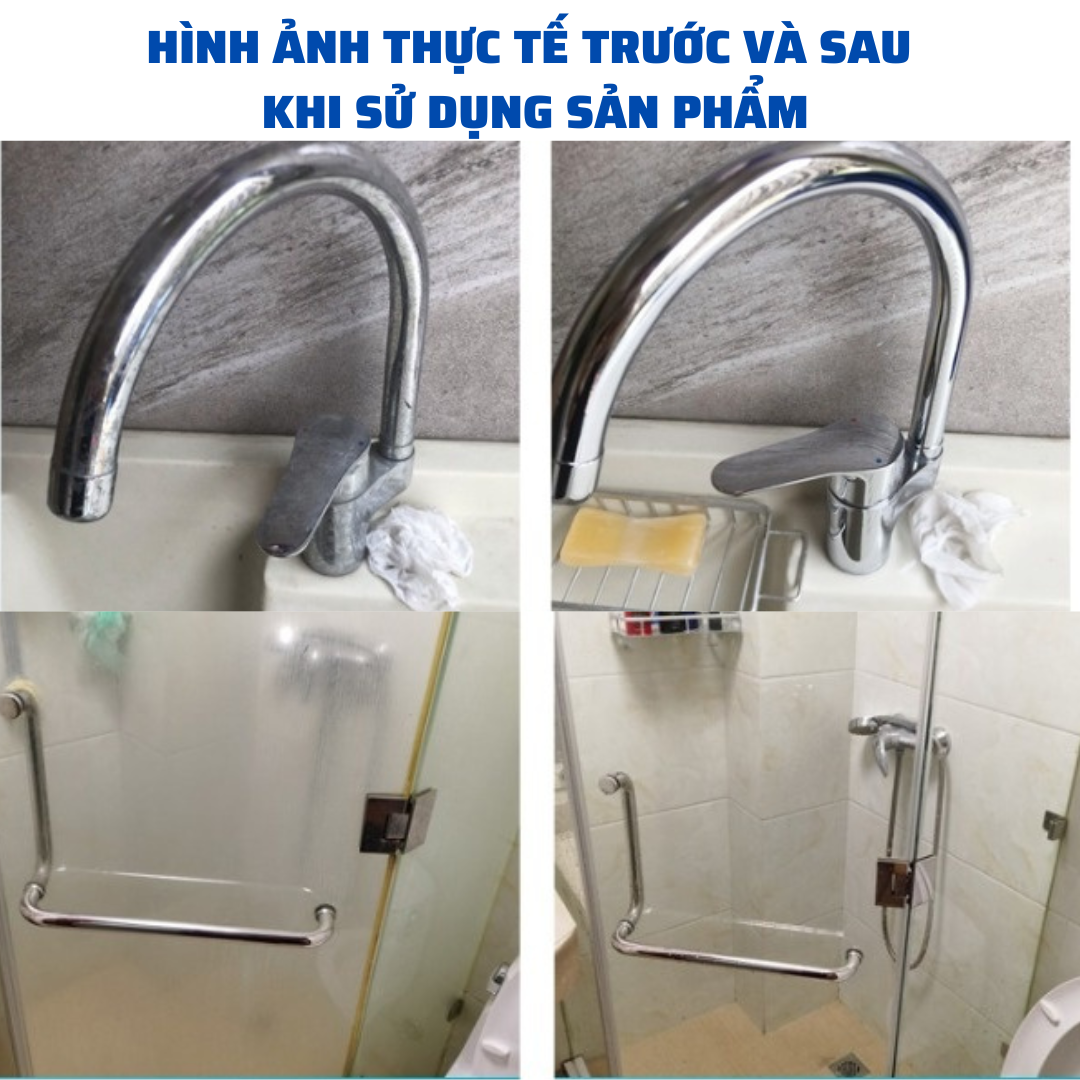 Chai Xịt Vệ Sinh Gạch Men , Kính , Bồn Cầu , Lavabo , Vòi Sen Inox Cực Mạnh Dạng Bọt Tuyết Không Mùi 150Ml K217
