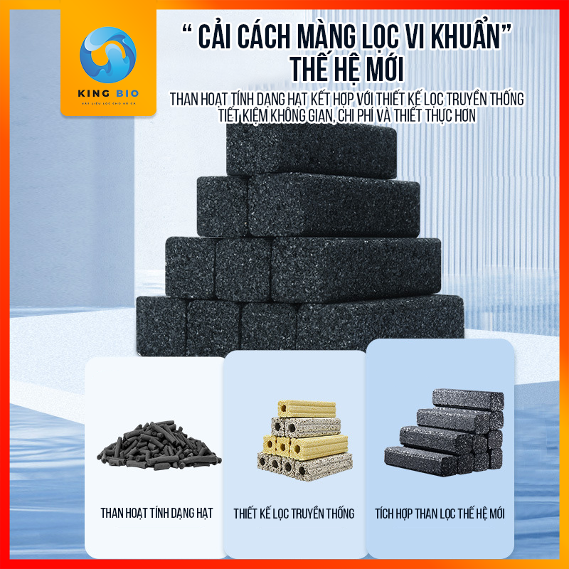 Thanh lọc than hoạt tính Yee - Vật liệu lọc cao cấp thế hệ mới dành cho bể cá