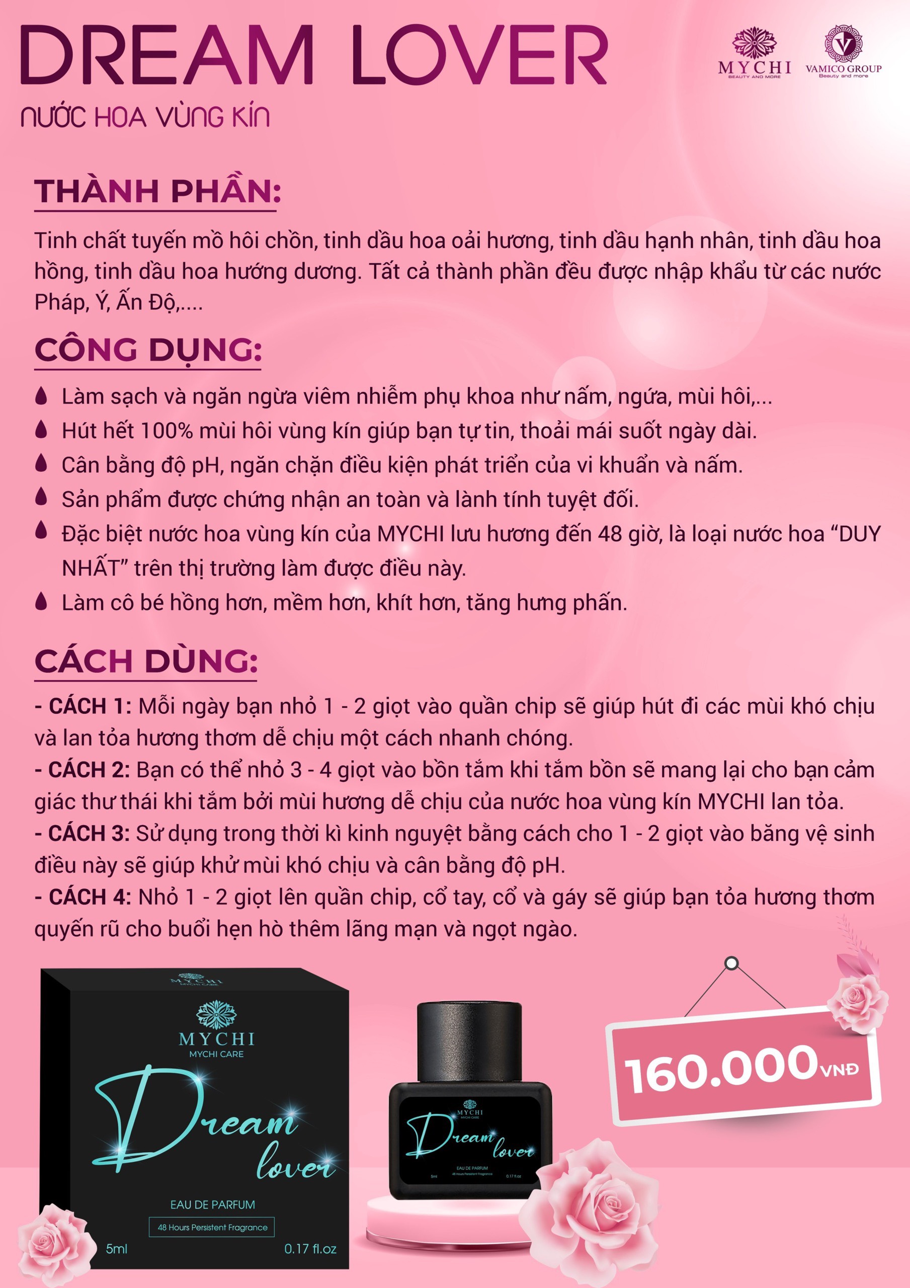 Nước Hoa Cô bé Thương Hiệu Mychi lưu hương 48h gợi cảm quyến rũ