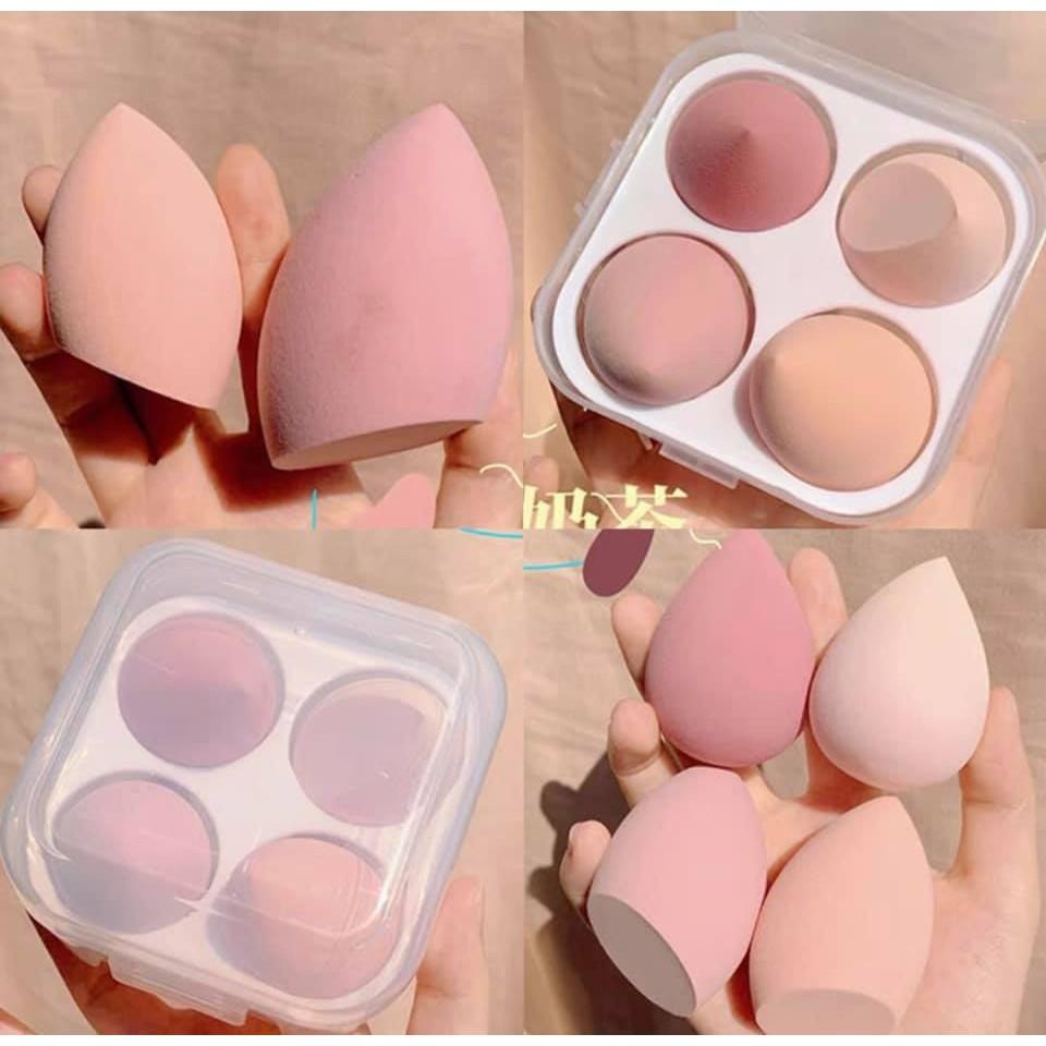 Hộp 4 Bông Mút Trang Điểm