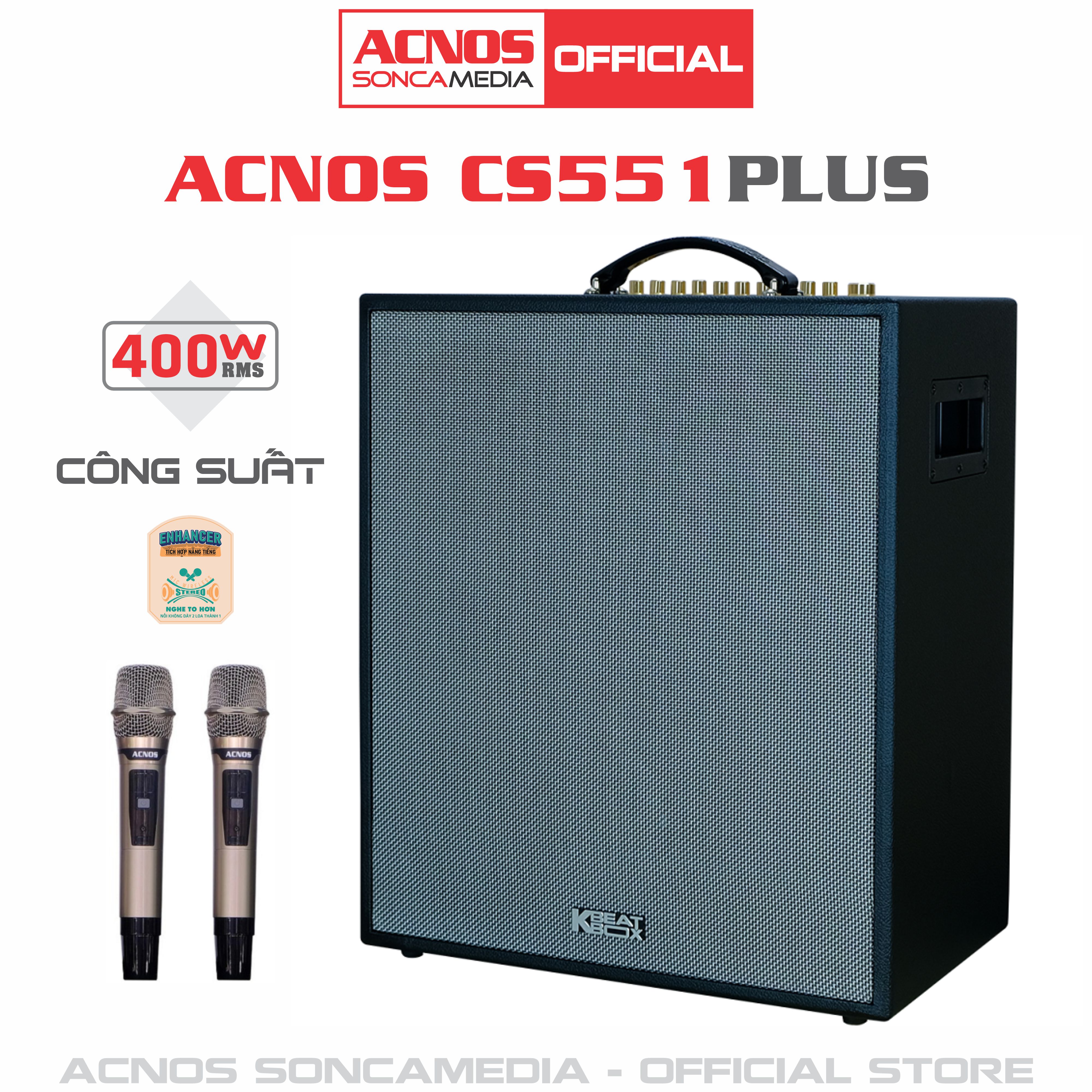 Dàn âm thanh di động xách tay ACNOS CS551Plus [HÀNG CHÍNH HÃNG]