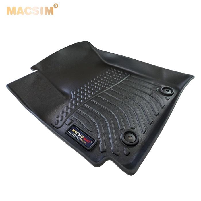 Thảm lót sàn xe ô tô Kia Sonet 2022 Nhãn hiệu Macsim chất liệu nhựa TPE cao cấp màu đen