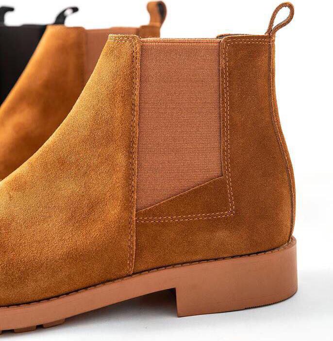 Giày Boot Nam Cao Cổ Da Lộn Cao Cấp Nhận Khẩu Châu Âu Chelsea Boots Routine