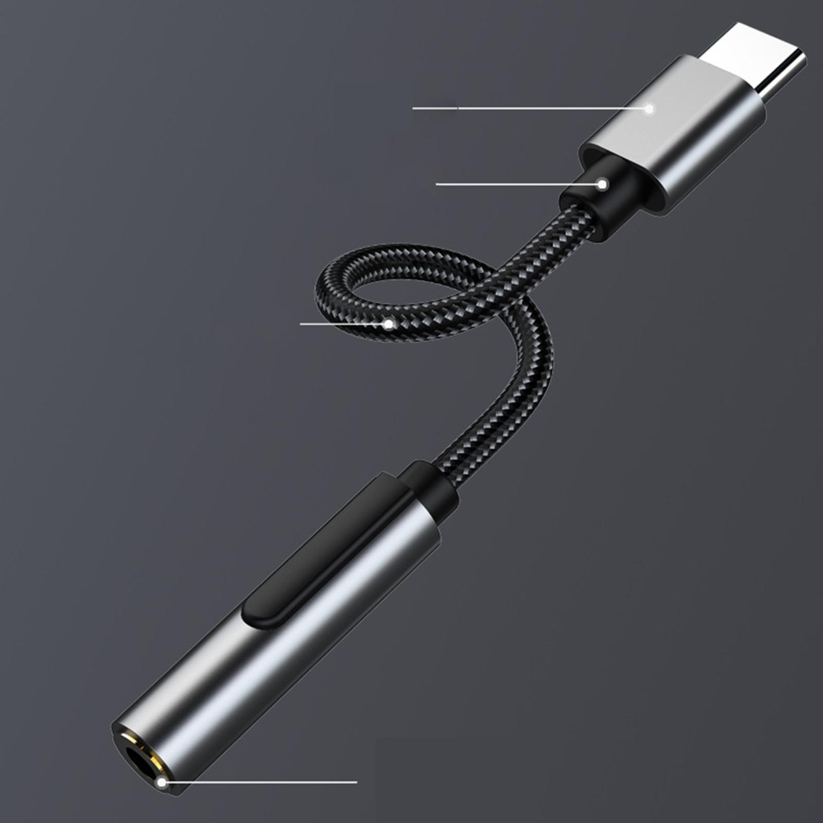 USB to 3.5mm Female Headphone Adapter, Headphone Audio Adapter, Stereo to