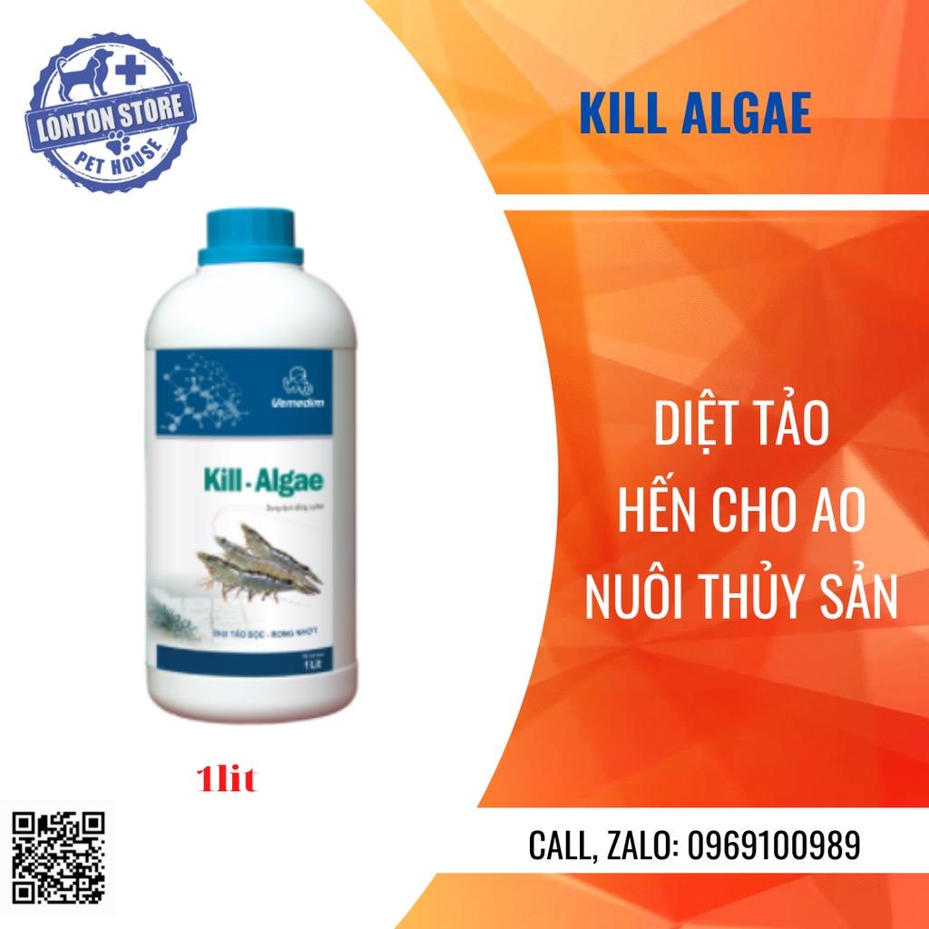 VEMEDIM Kill Algae tôm, dùng diệt tảo trong nước ao nuôi tôm, chai 1 lit - Lonton store