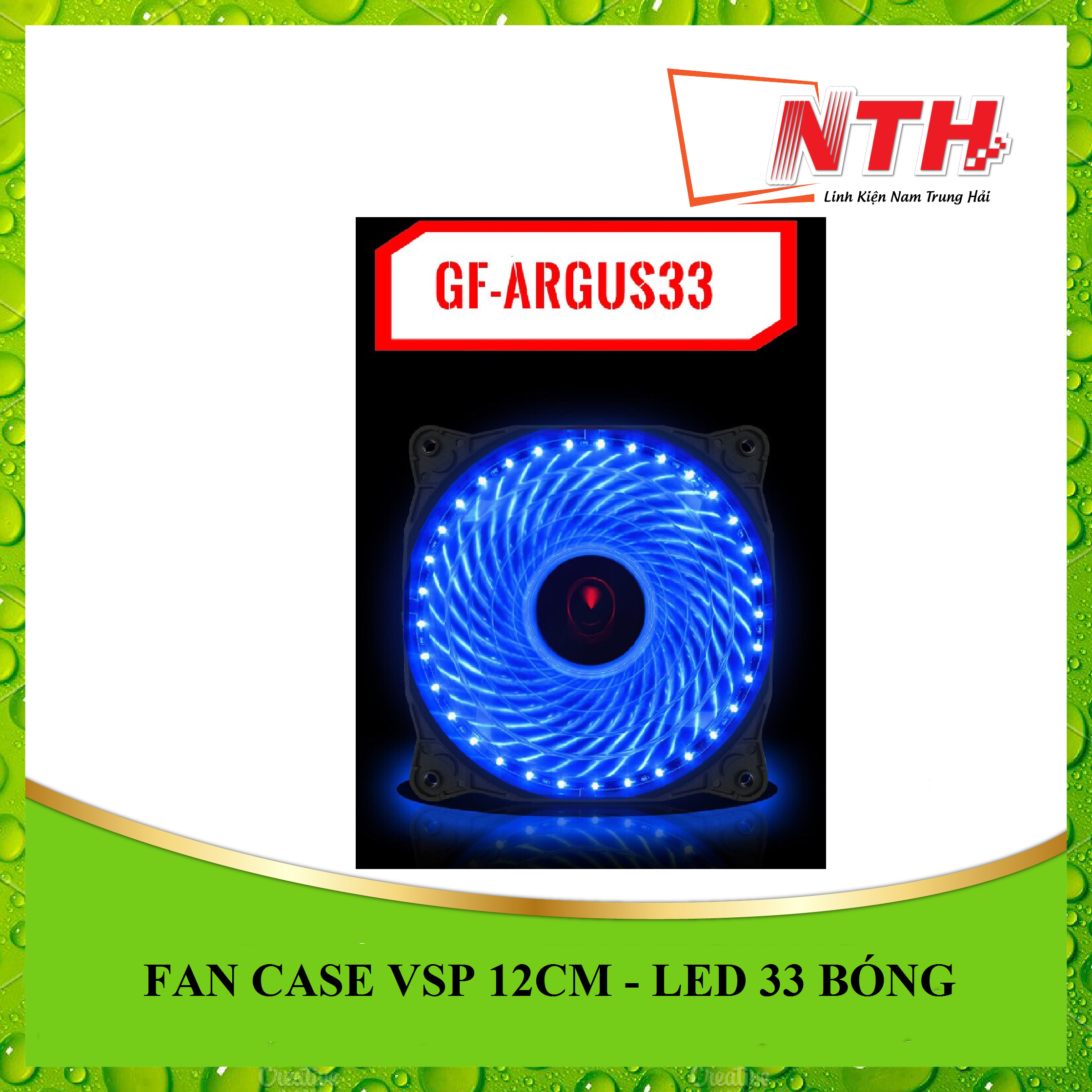 Fan Case VSP -12cm- LED 15 Bóng - Full box - Hàng nhập khẩu
