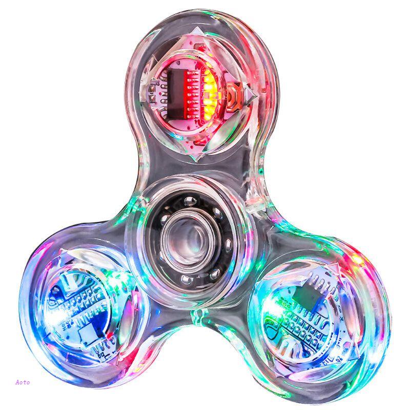 Con Quay Spinner Đồ Chơi Đèn Led Phát Sáng Xả Stress Bằng Nhựa ABS Cho Mọi Lứa Tuổi BAFABY Đa Màu