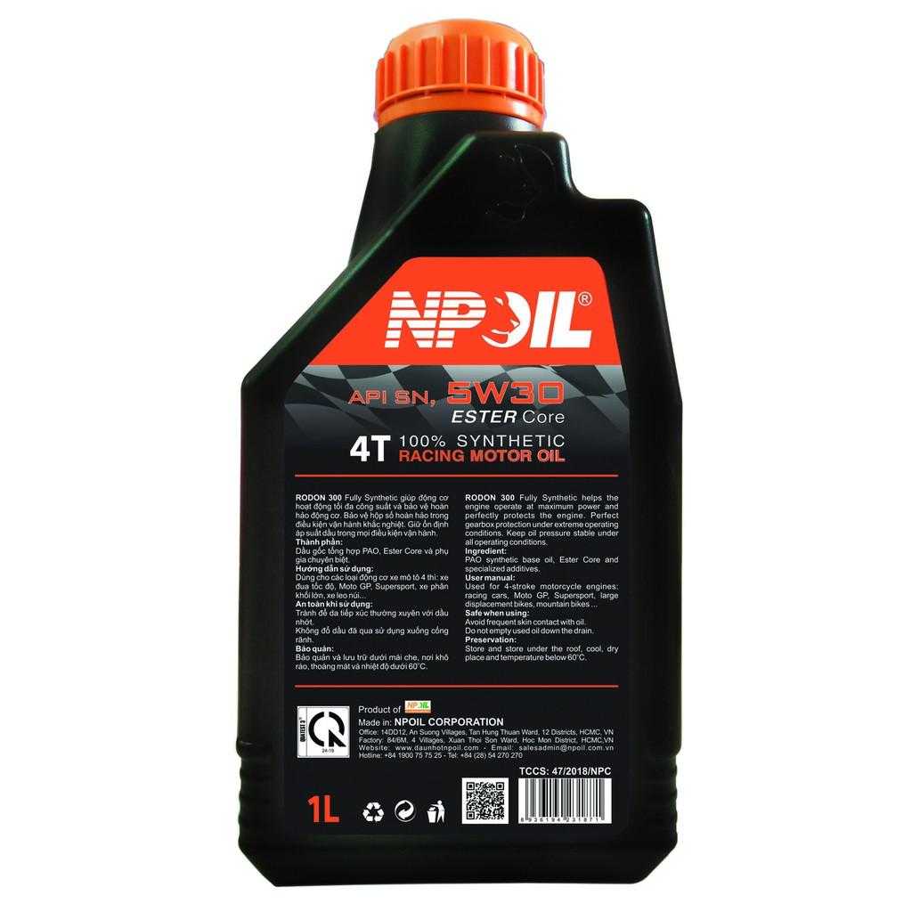 Nhớt Xe Máy RODON 300 - API SN - 5W40 - Fully Synthetic - 1L - Hàng chính hãng
