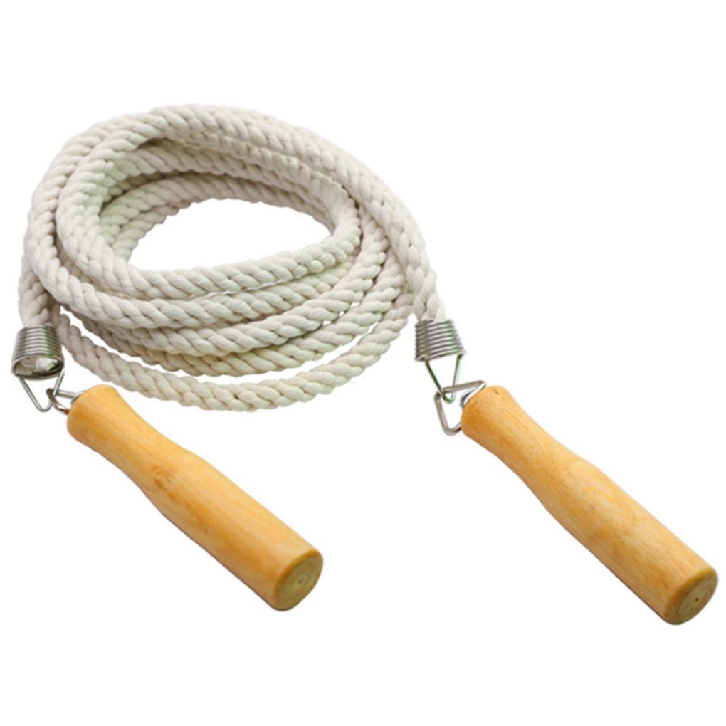 5/7/10M Thể Thao Dây Nhảy Cotton Gai Dây Nhảy Tay Cầm Bằng Gỗ Bền Nhảy Dây Dài Nhiều Người Chơi dây Nhảy Thể Dục