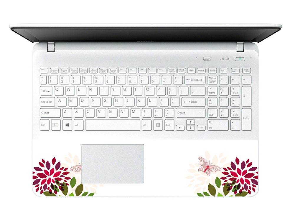 Miếng Dán Decal Dành Cho Laptop Mẫu Hoa Văn LTHV-141 cỡ 13 inch