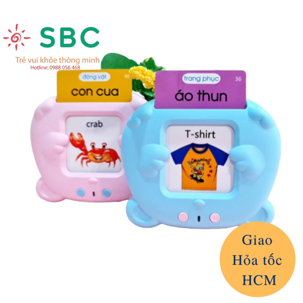 Máy đọc thẻ song ngữ Anh Việt , máy đọc thẻ tiếng anh flashcard 112 thẻ 224 từ vựng