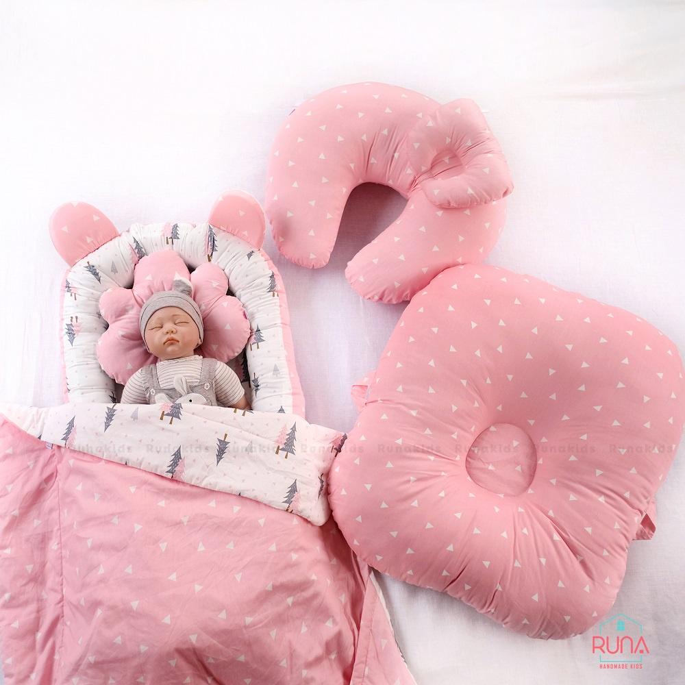 Chăn bế chần bông cho trẻ sơ sinh RUNA KIDS chất liệu Cotton Hàn 100% cao cấp, thoáng khí mềm mịn, an toàn cho bé