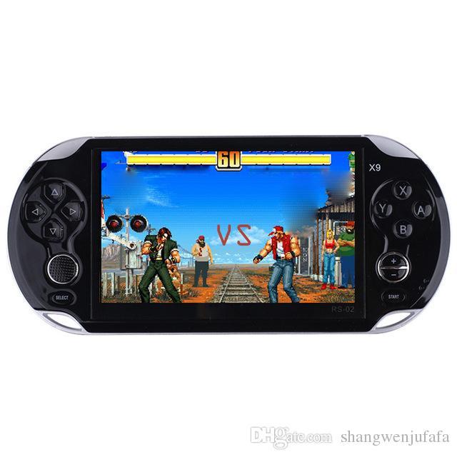 MÁY CHƠI GAME CẦM TAY 3D 5.1 INCH X9-S PSP CHƠI GAME 1000 TRÒ CHƠI PS1, GBA, GBC, GAME THÙNG