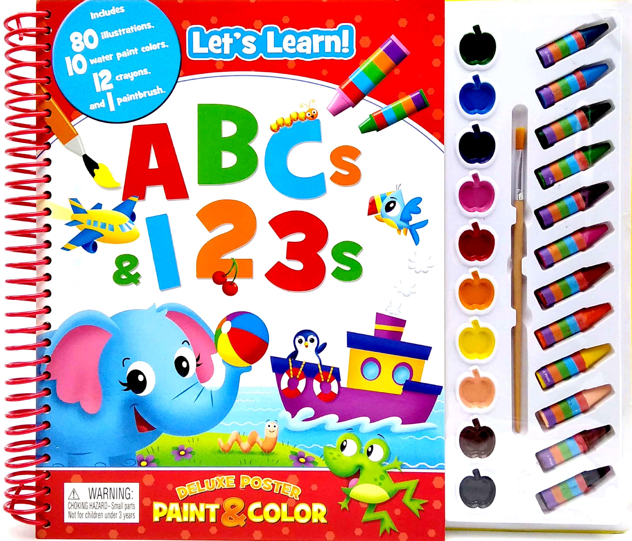 Preschool Abc/123 Deluxe Poster Paint &amp; Color