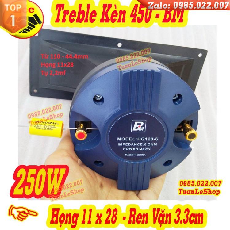 LOA TREBLE 450 BM REN XOÁY NHẬP KHẨU - GIÁ 1 CHIẾC CỦ KÈN KÈM PHỄU 11x28 VÀ TỤ 2.2