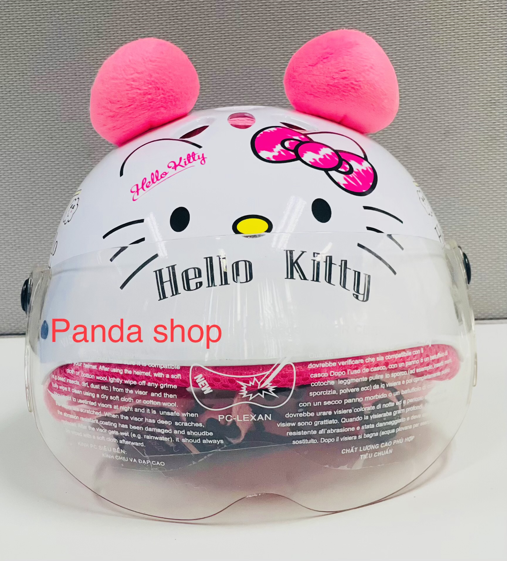 MŨ BẢO HIỂM TRẺ EM KITTY CAO CẤP