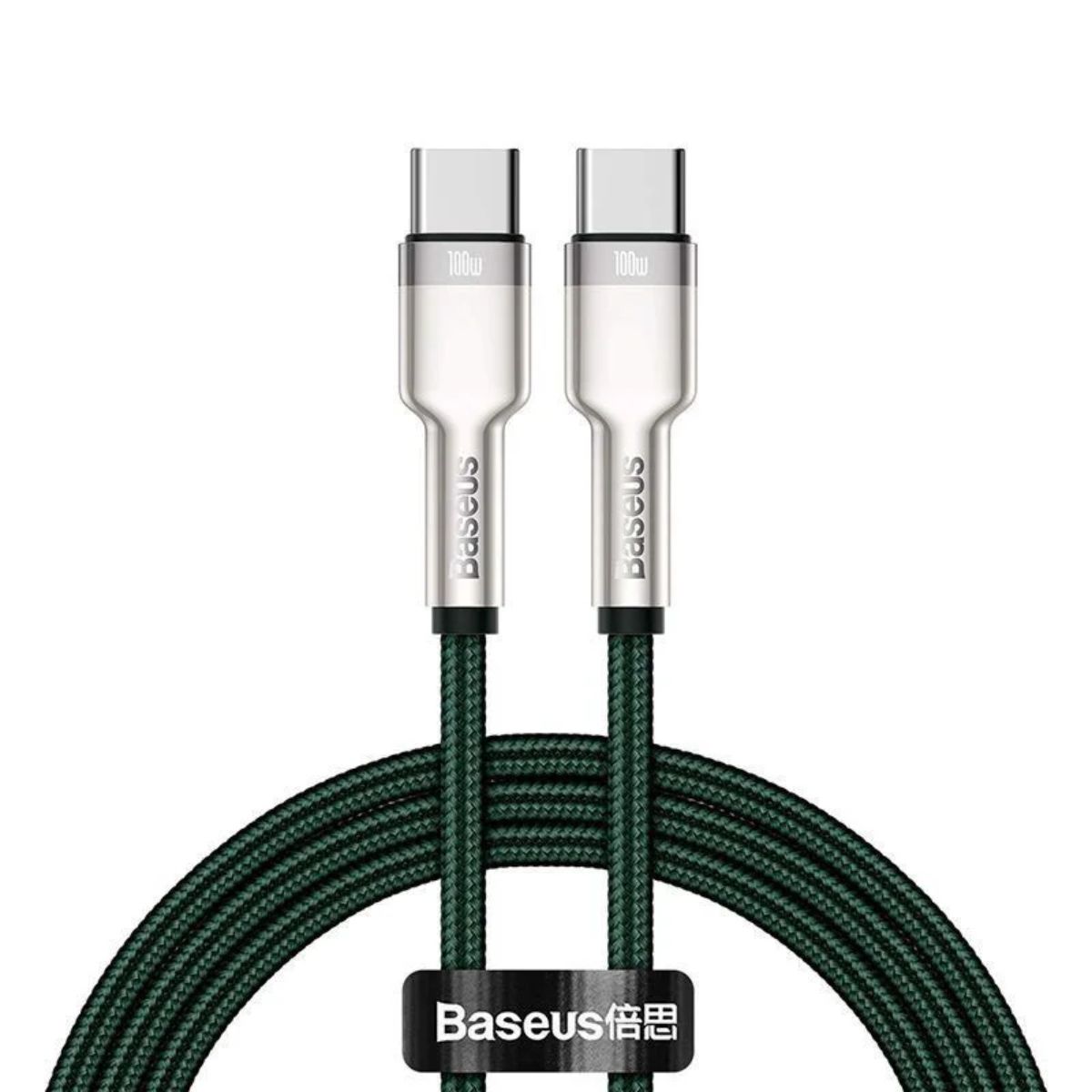 Cáp sạc nhanh Baseus Cafule Metal Series Type C to Type C 100W CATJK (Fast charge &amp; Data Cable)- Hàng chính hãng