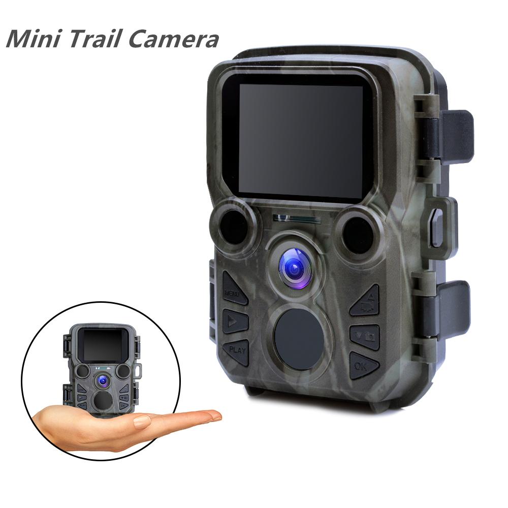 Camera Trò chơi Mini Trail Tầm nhìn đêm 1080p 12MP Máy ảnh săn bắn không thấm nước ngoài trời bẫy ảnh với đèn LED IR có phạm vi lên tới 65ft