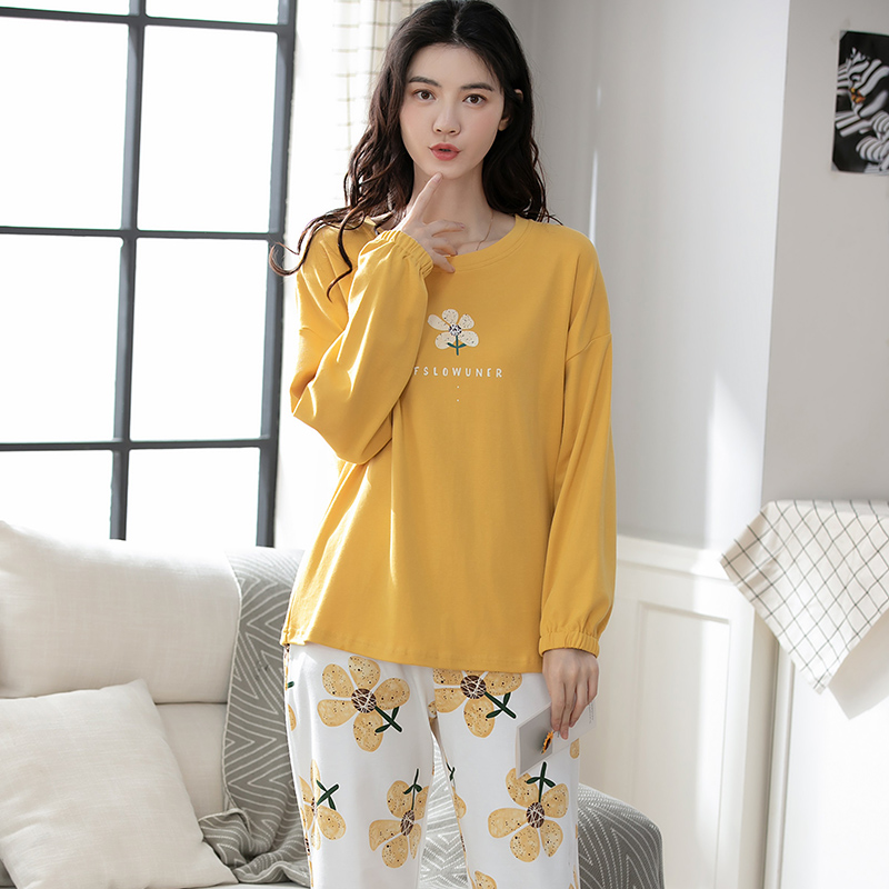 Đồ mặc nhà thu đông cotton dày dặn  cực xinh 8640