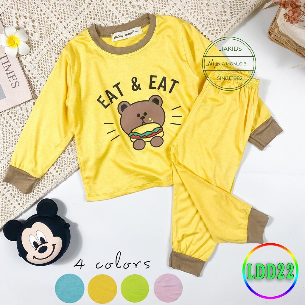 Bộ Dài Tay Cho Bé LDD22 Đồ Bộ Thun Lạnh Cao Cấp Mềm Mịn Thoáng Mát Dễ Chịu, Thoải Mái Cho Bé