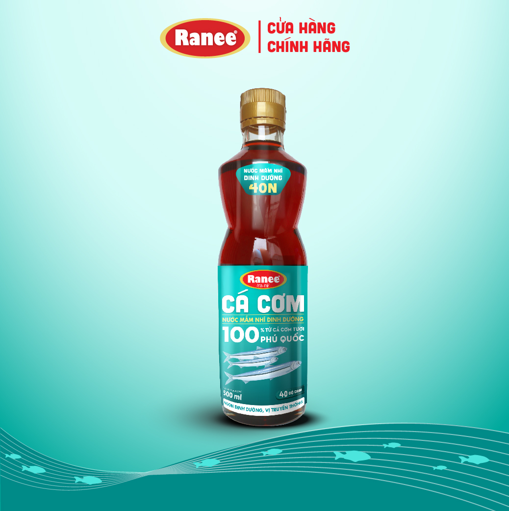 Combo 4 Nước mắm nhĩ dinh dưỡng Ranee cá cơm 40N 500ml