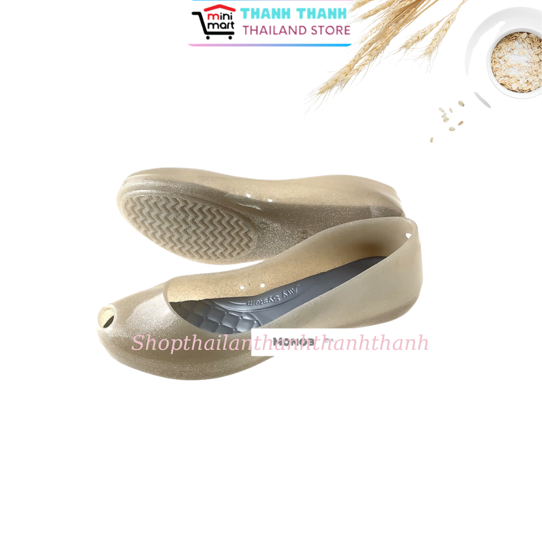 Giày nhựa nữ búp bê đi mưa Cry_stal Thái Lan