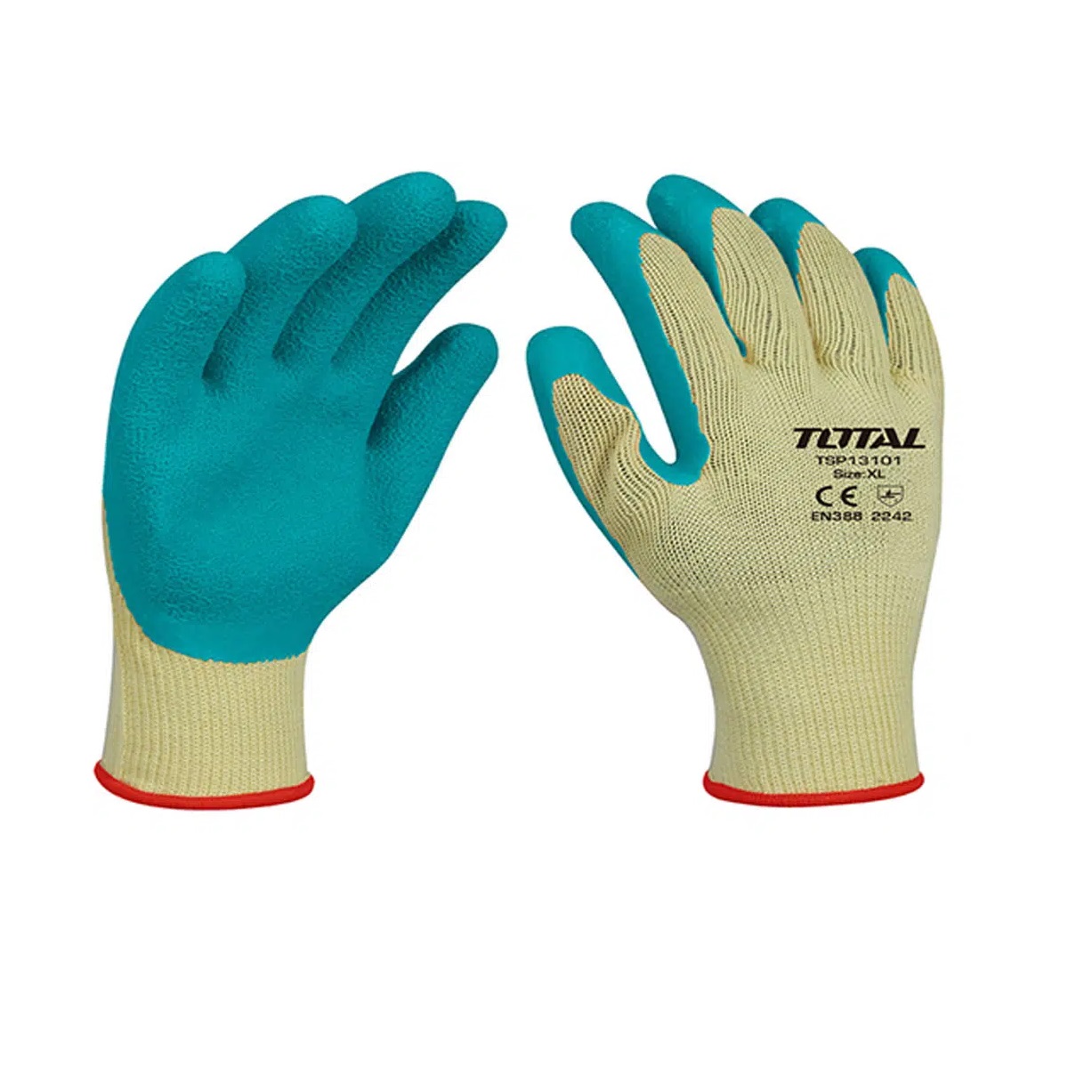 Găng tay cao su đa dụng TOTAL TSP13101 - size XL người lớn, không gây dị ứng, kích thích da, đeo thoải mái, bảo vệ da tay
