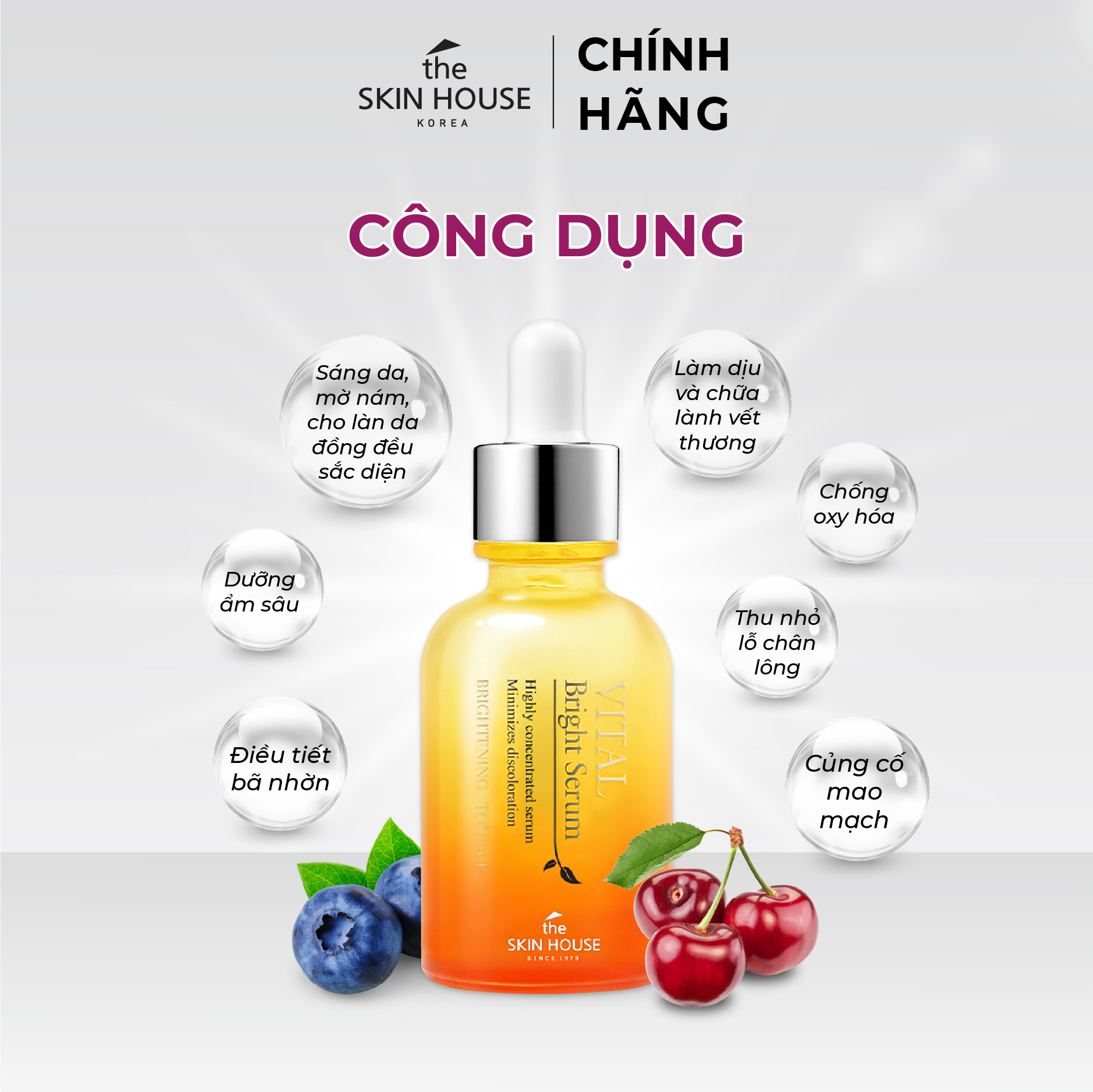 T59 Tinh chất đa vitamin sáng da, mờ nám - VITAL BRIGHT SERUM 30ml