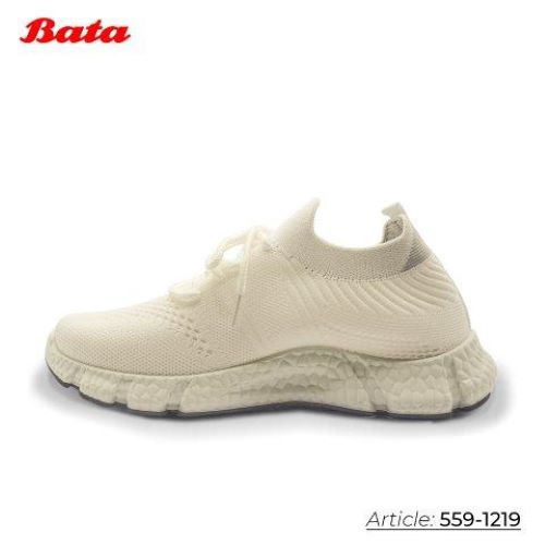 Giày sneaker nữ màu trắng Thương hiệu Bata 559-1219