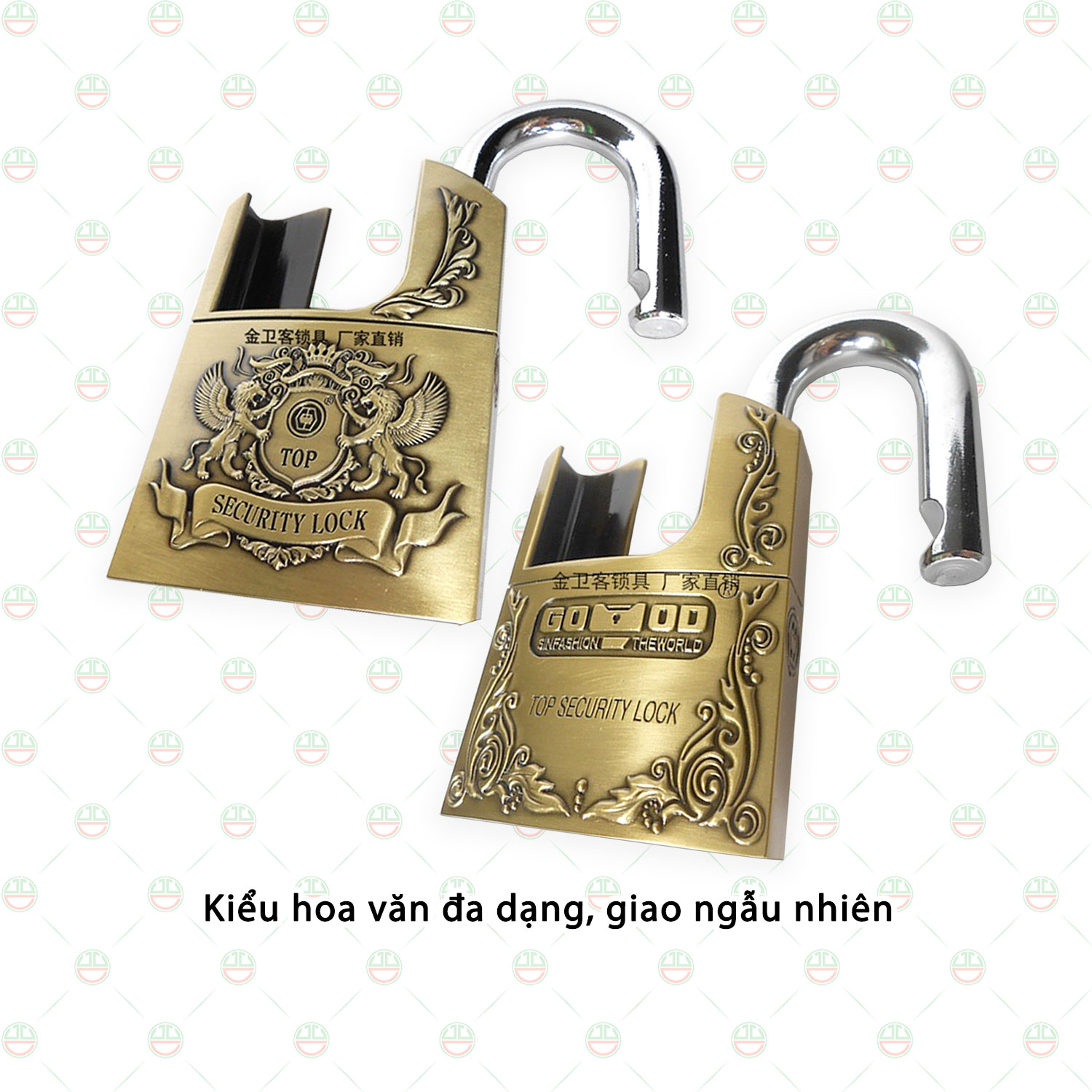 Ổ Khóa Chống Cắt 60mm KhoNCC-Padlock Hàng Chính Hãng Cho Gia Đình - Kho Xưởng Cực Kỳ An Toàn - KPD-Padlock-6PCC (Màu Đồng Thau)