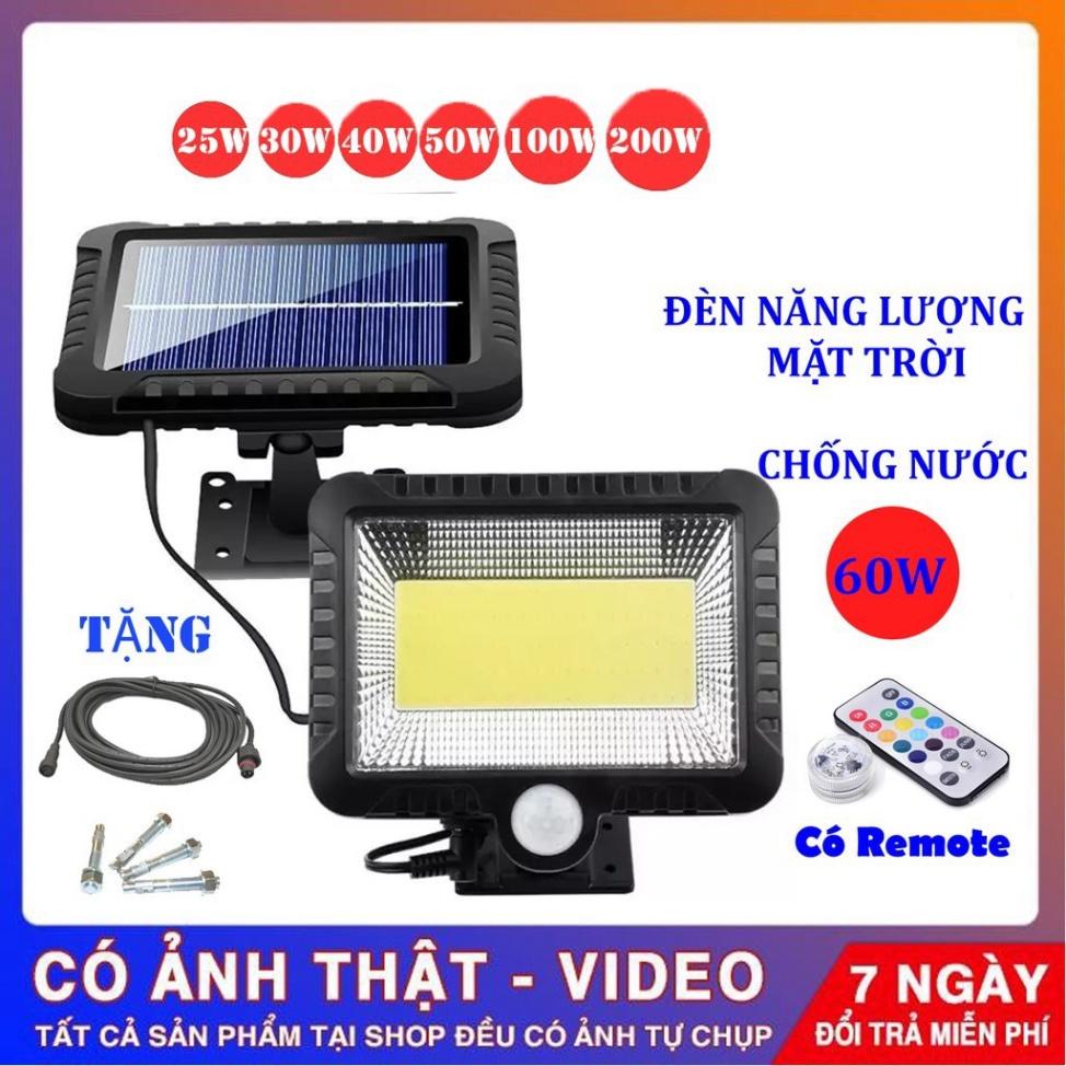 100 LED siêu sáng pin tách rời đèn năng lượng mặt trời cảm ứng hồng ngoại đèn pha led