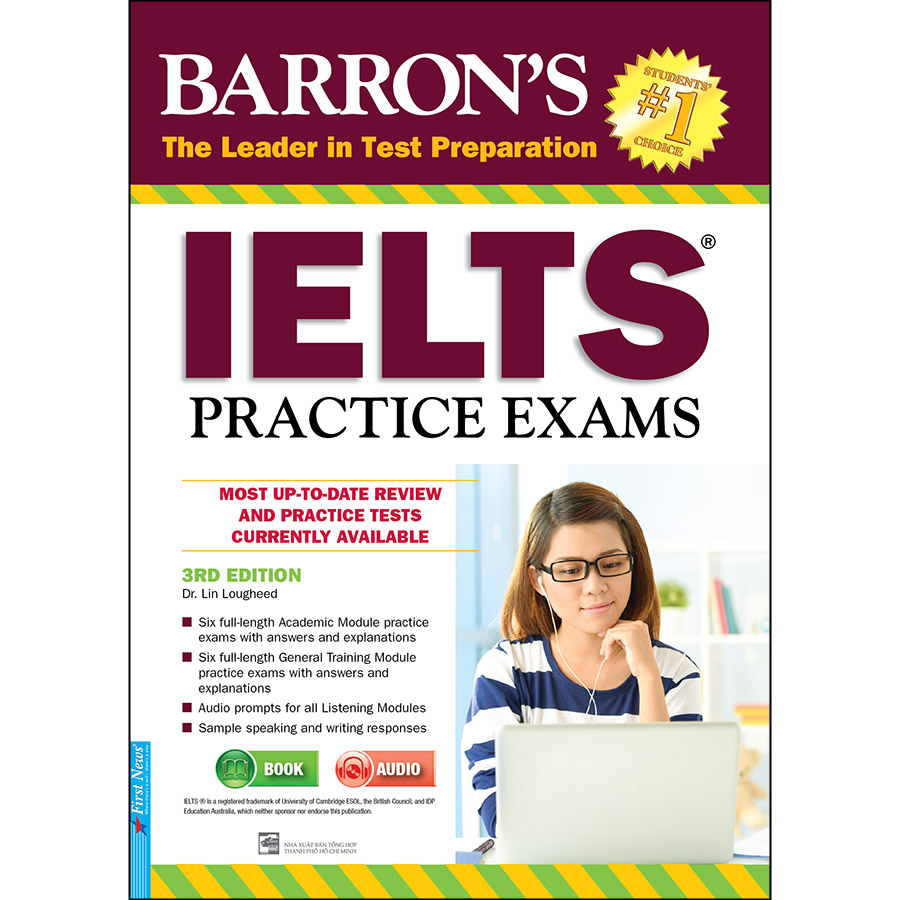 Combo 2 Cuốn :  Barron'S_IELTS Practice Exams 3rd Edition + Essential Words For The IELTS 3rd Edition (Tái Bản)