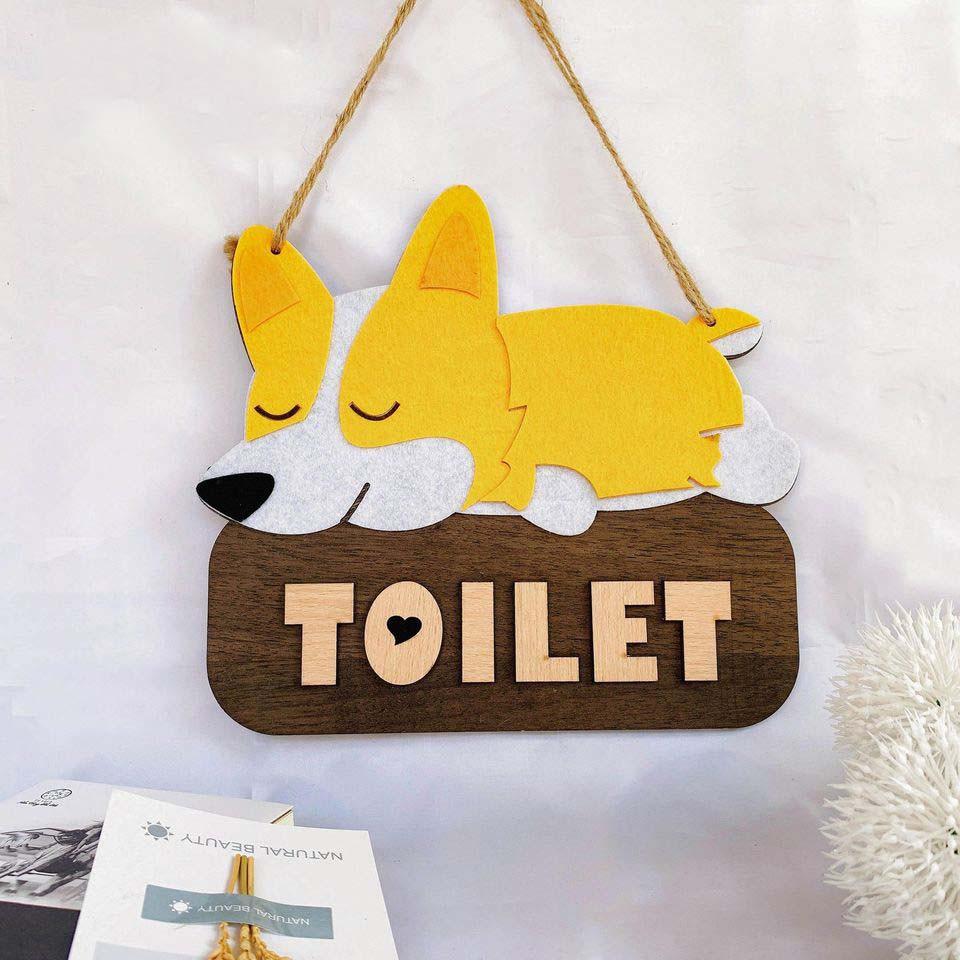 Bảng decor trang trí treo nhà tắm toilet, wc