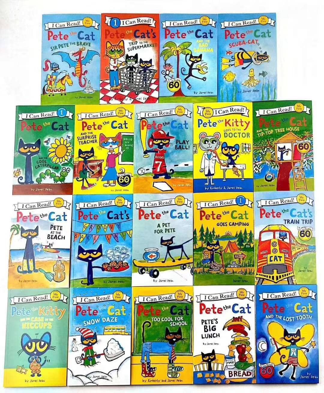 I Can Read - Pete The Cat | 25 Cuốn + File MP3 - Bản nhập khẩu