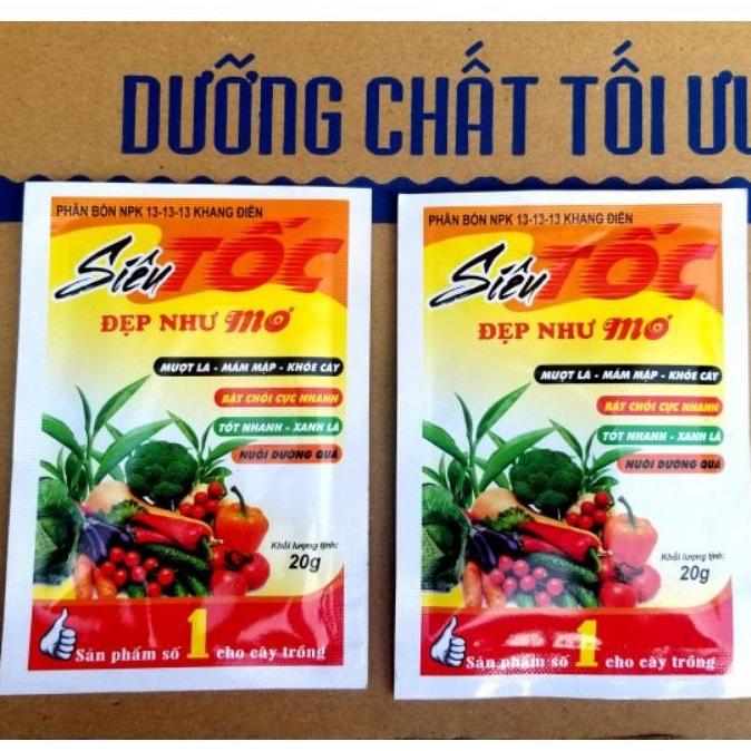 Phân bón lá Siêu tốc 20g, tươi đẹp như mơ, hiệu quả bất ngờ