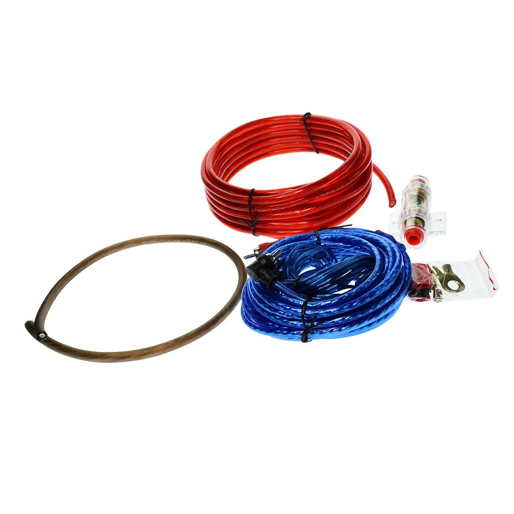 4pcs Replacement Car Stereo Audio Subwoofer Wiring Cable Set