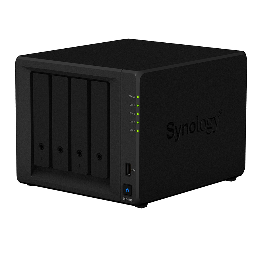 Thiết bị lưu trữ NAS 4-Bay Synology DS918+ - Hàng Chính Hãng