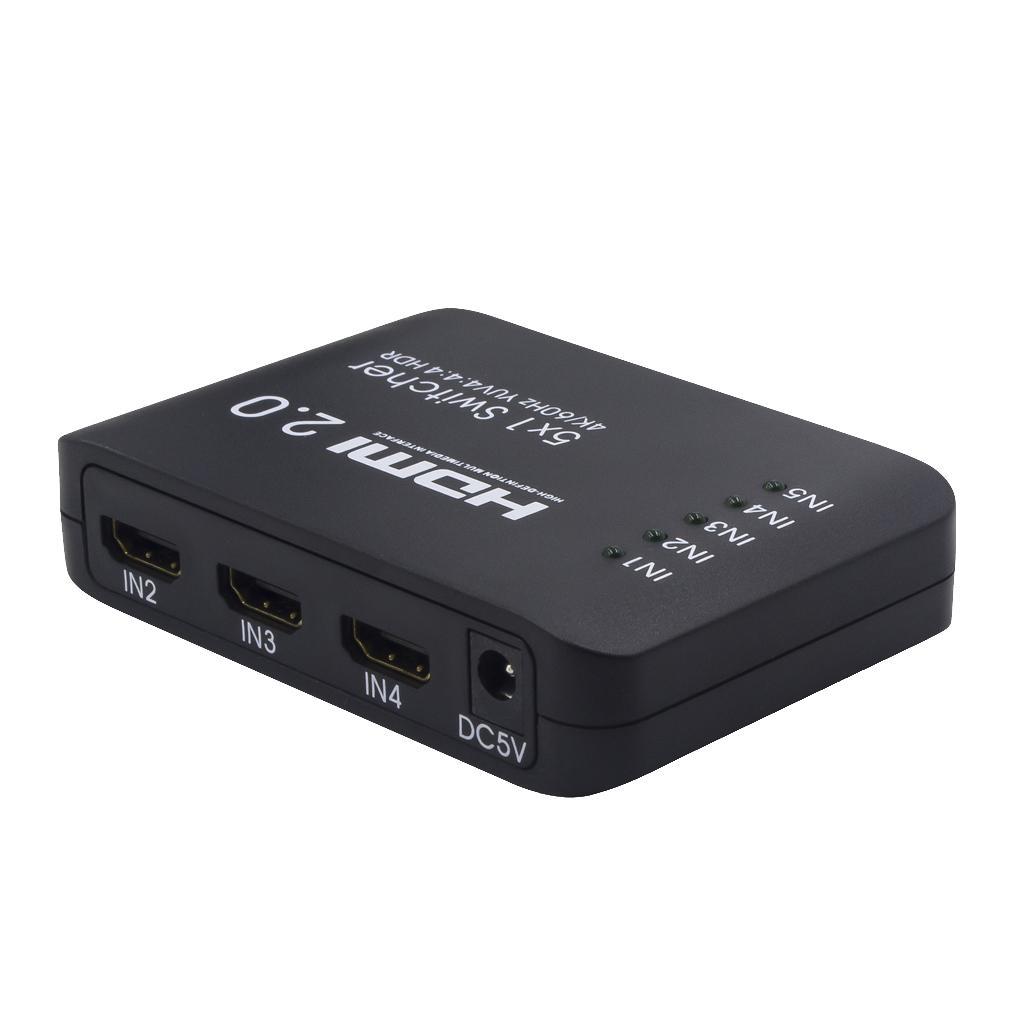 Multi-port 5 Port 1080P Video HDMI Switch Switcher Splitter With IR Remote