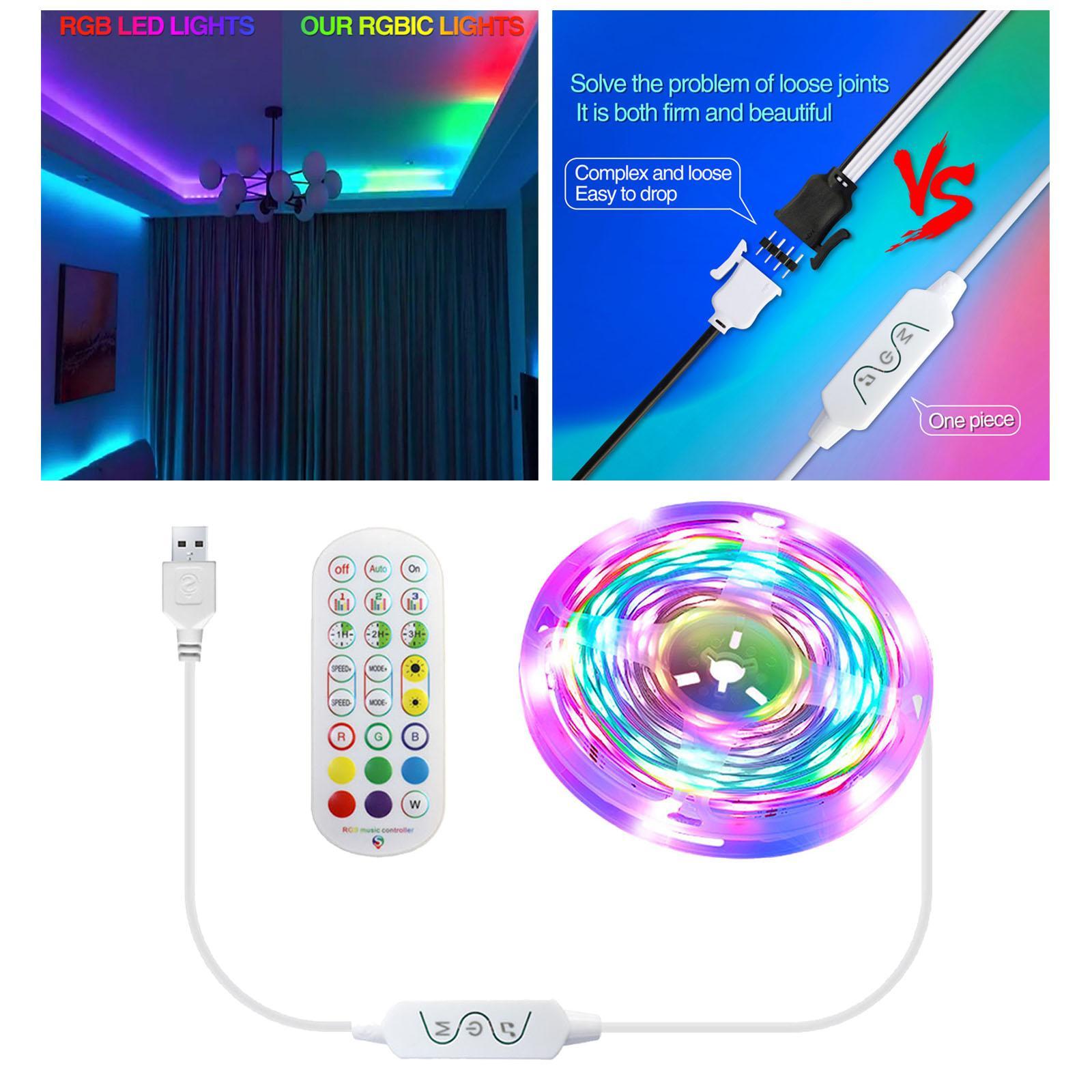 Strip lights light rgb usb Home Party 2m 28 Leds