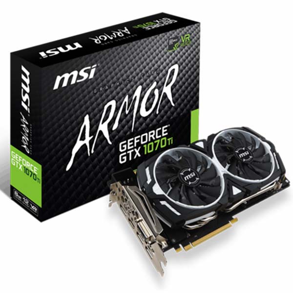 Card màn hình MSI GTX 1070 Ti ARMOR 8G-Hàng chính hãng