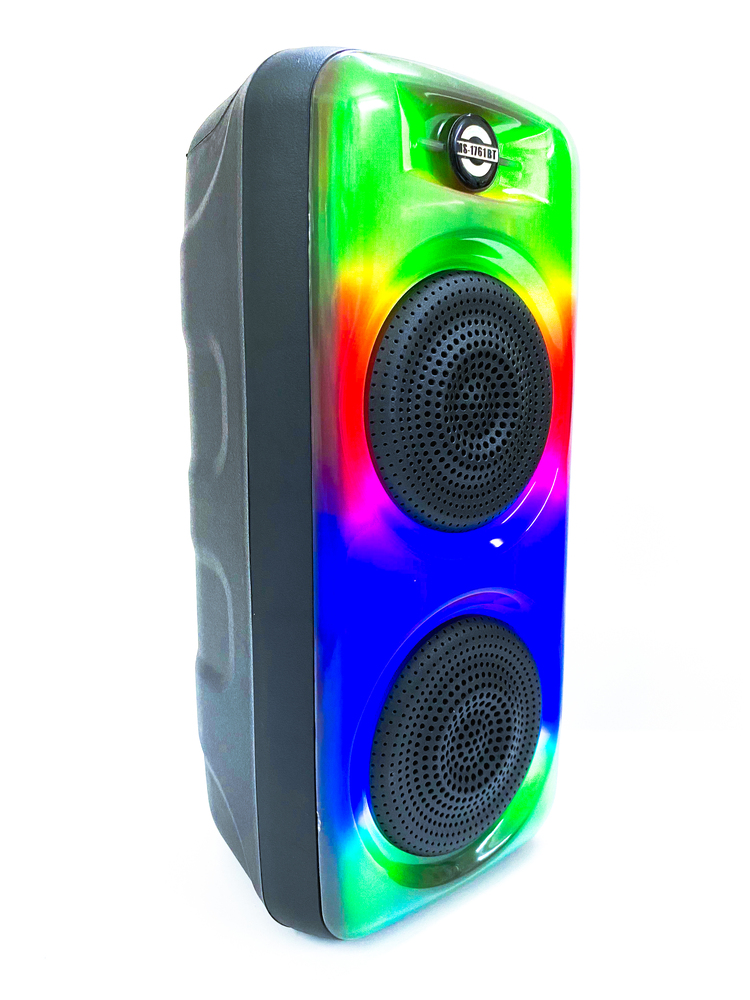 Loa Bluetooth MS-1761BT với đèn led RGB âm thanh bass mạnh tích hợp khe cắm thẻ nhớ, USB và có thể karaoke