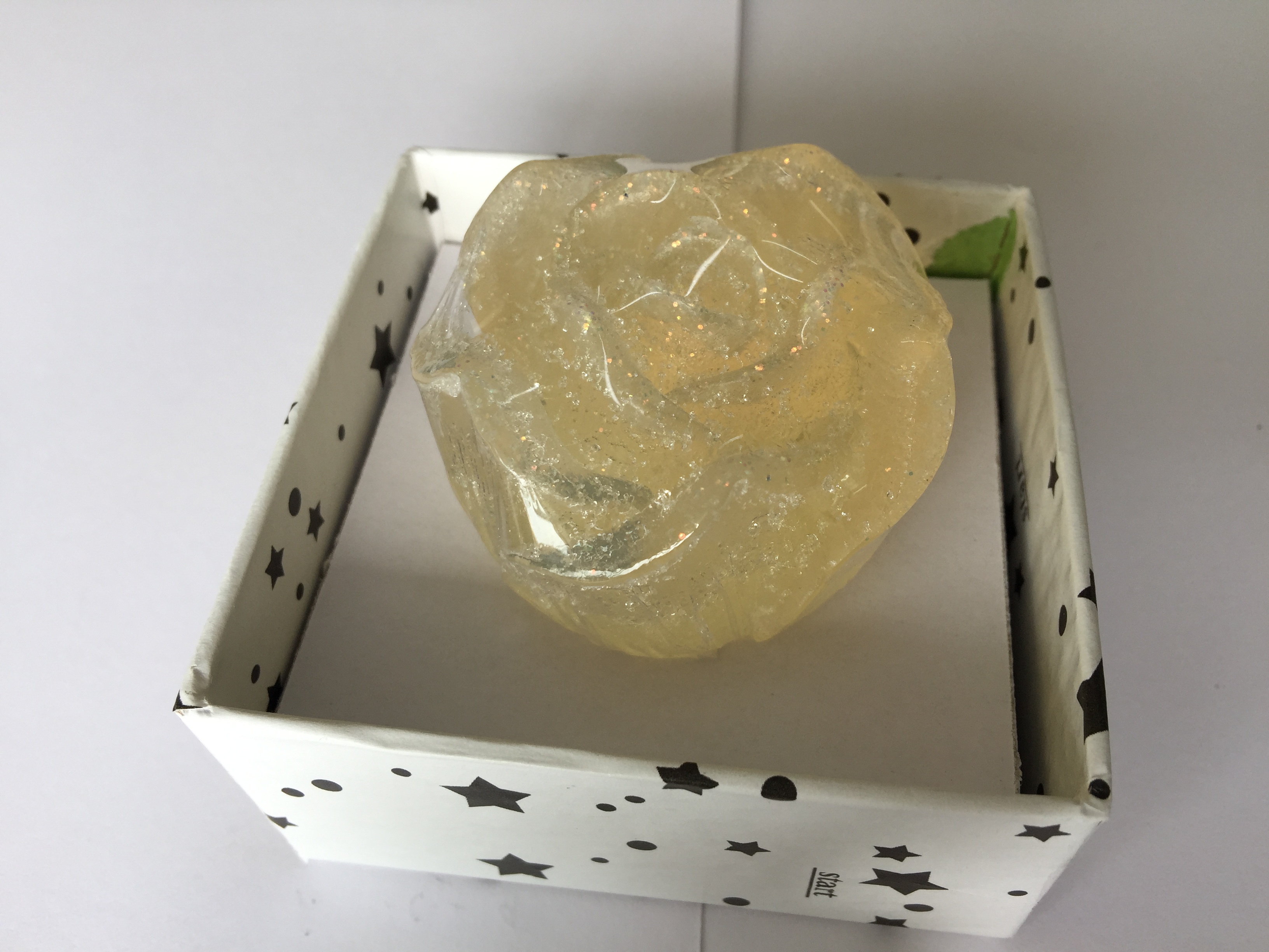Xà bông trong suốt hoa hồng   - bông 60 gam