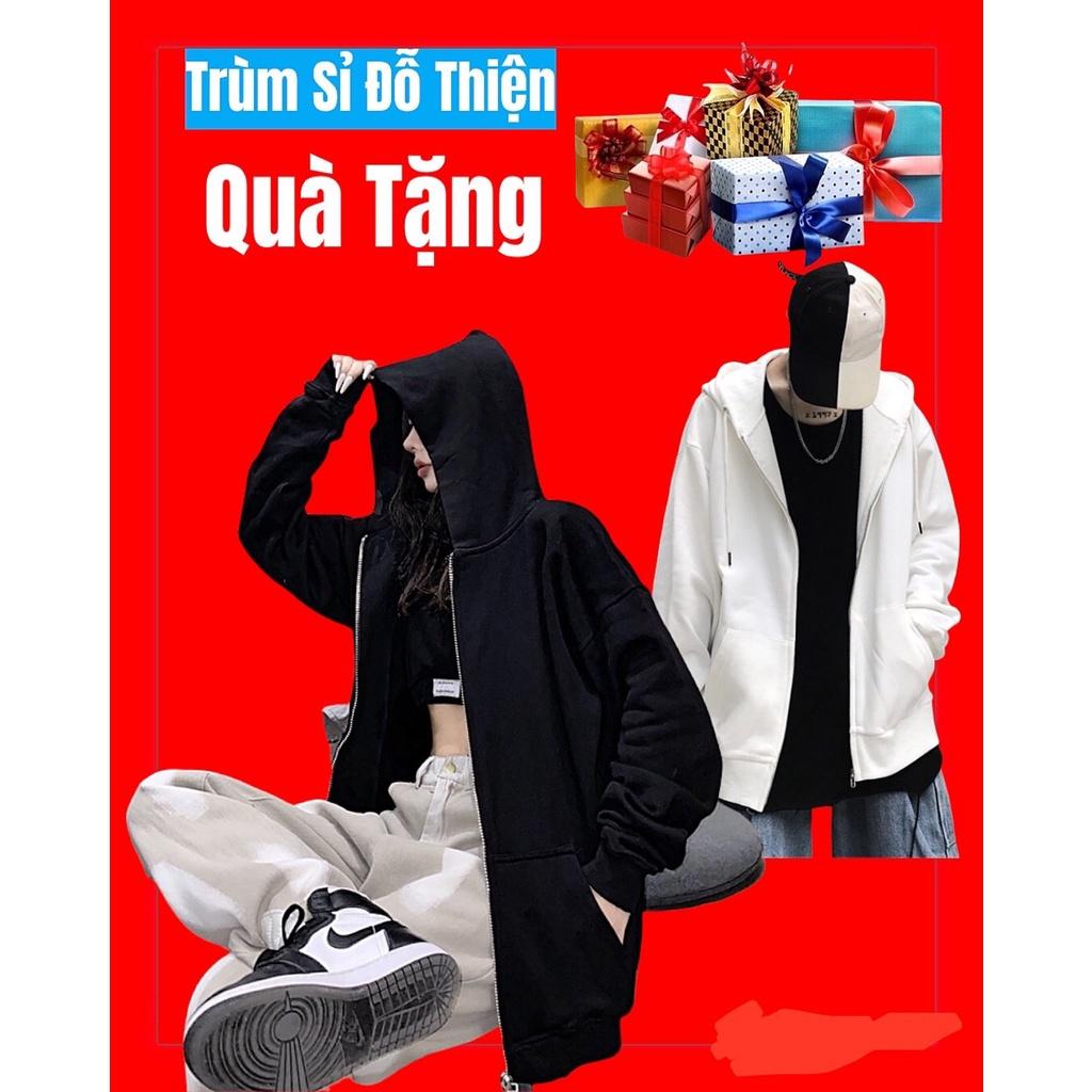 Áo khoác nỉ,hoodie,trơn có nón khóa zip unisex dành cho nam nữ mặc ấm thu đông,chống nắng với các bạn trong Nam tiện lợi