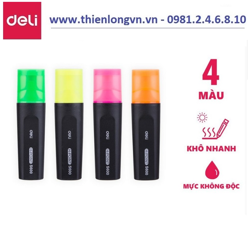 Bộ sưu tập 4 màu bút nhớ dòng Deli - ES600