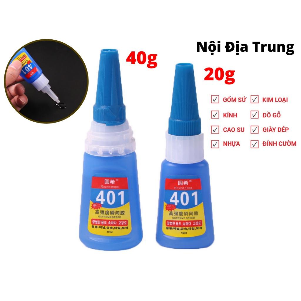 Keo Siêu Dính 401 Hàng Nội Địa Trung ,Dán Gỗ ,Dán Nhựa ,Dán Sắt,Dán Giày Dép