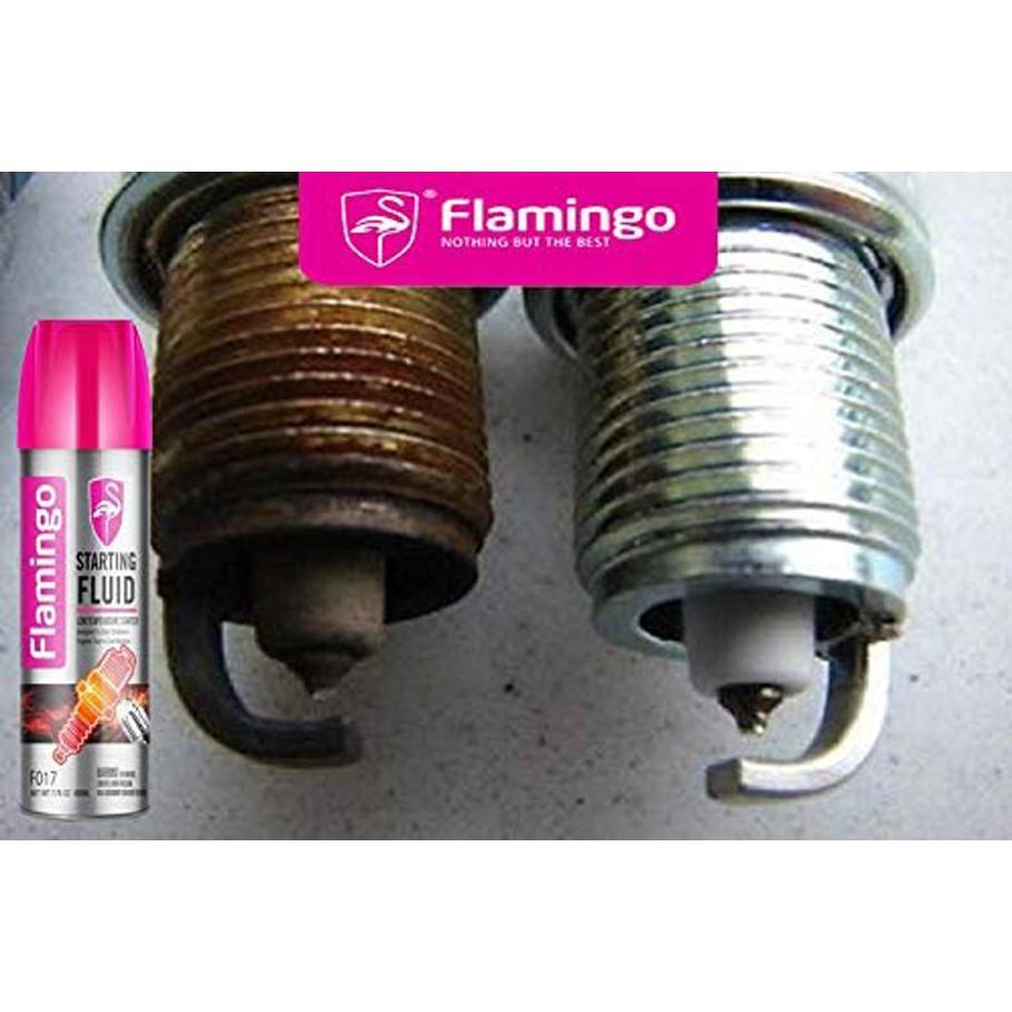 Bình Xịt Vệ Sinh Bugi Flamingo F017 450ml – Hãng Phân Phối Chính Thức