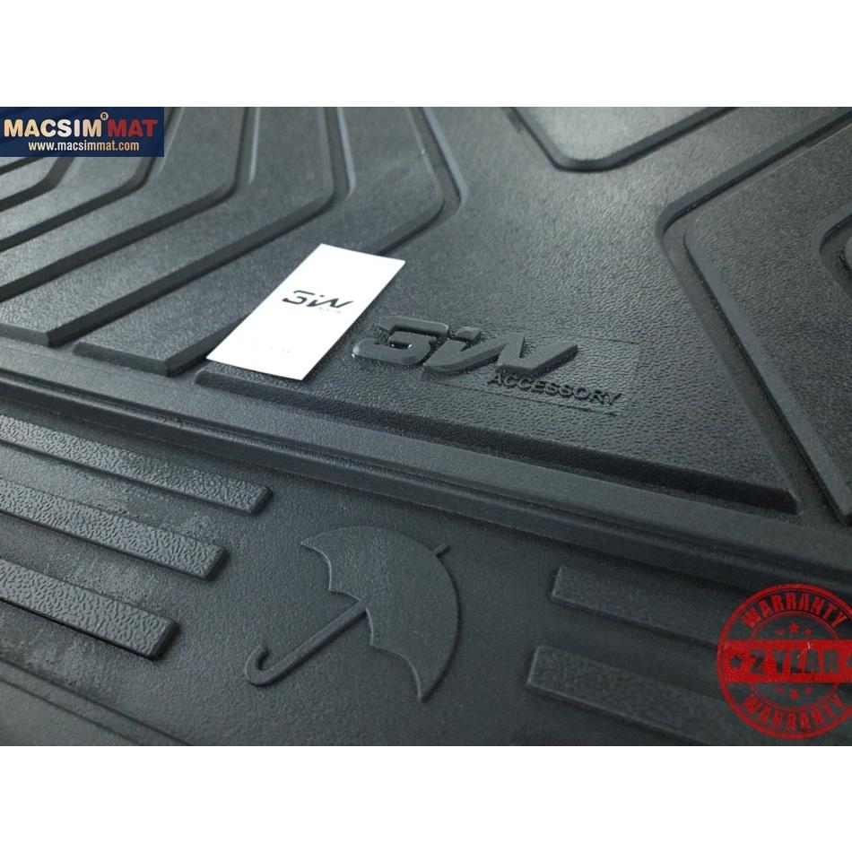 Thảm lót cốp xe ô tô BMW New X3 nhãn hiệu Macsim 3W chất liệu TPE cao cấp màu đen