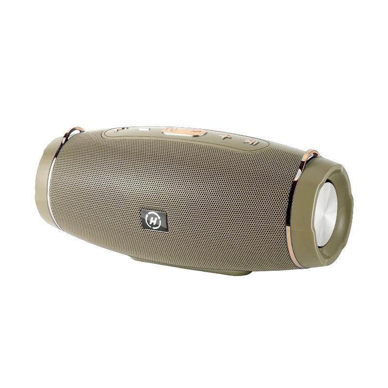 Loa Di Động Bluetooth Loa Siêu Trầm Mạnh Mẽ Đài FM Không Dây Caixa De Som Loa Bluetooth Âm Nhạc Hộp Âm Thanh Bass Công Suất Cao Color: Gold