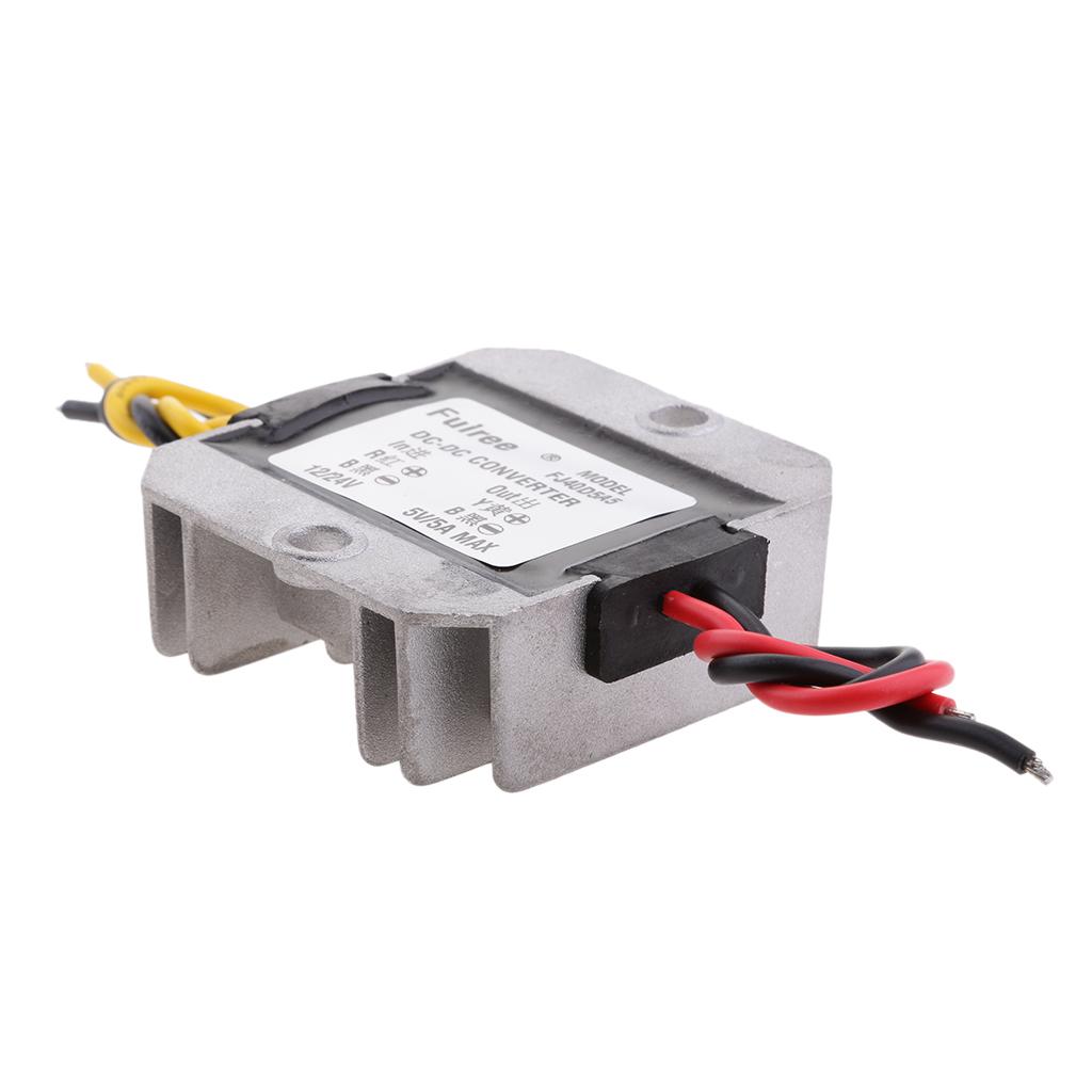 Waterproof DC-DC Converter Buck 12V/24V To 5V 5A 25W Car Power